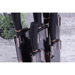 Komplet noży 5 szt w bloku Black Rose Berlinger Haus
