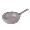 Patelnia wok z pokrywką 28 cm Taupe Berlinger Haus