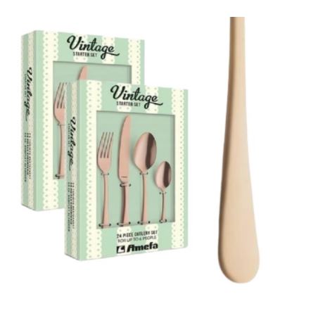 Amefa Austin Vintage miedziany 48 szt  pudełka